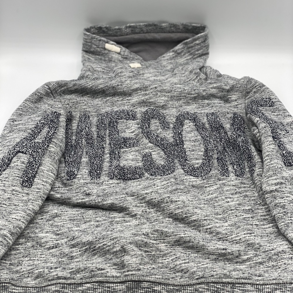 Boys High Collar “Awesome” Sweater